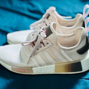 Adidas Light Pink and Cream Sneakers